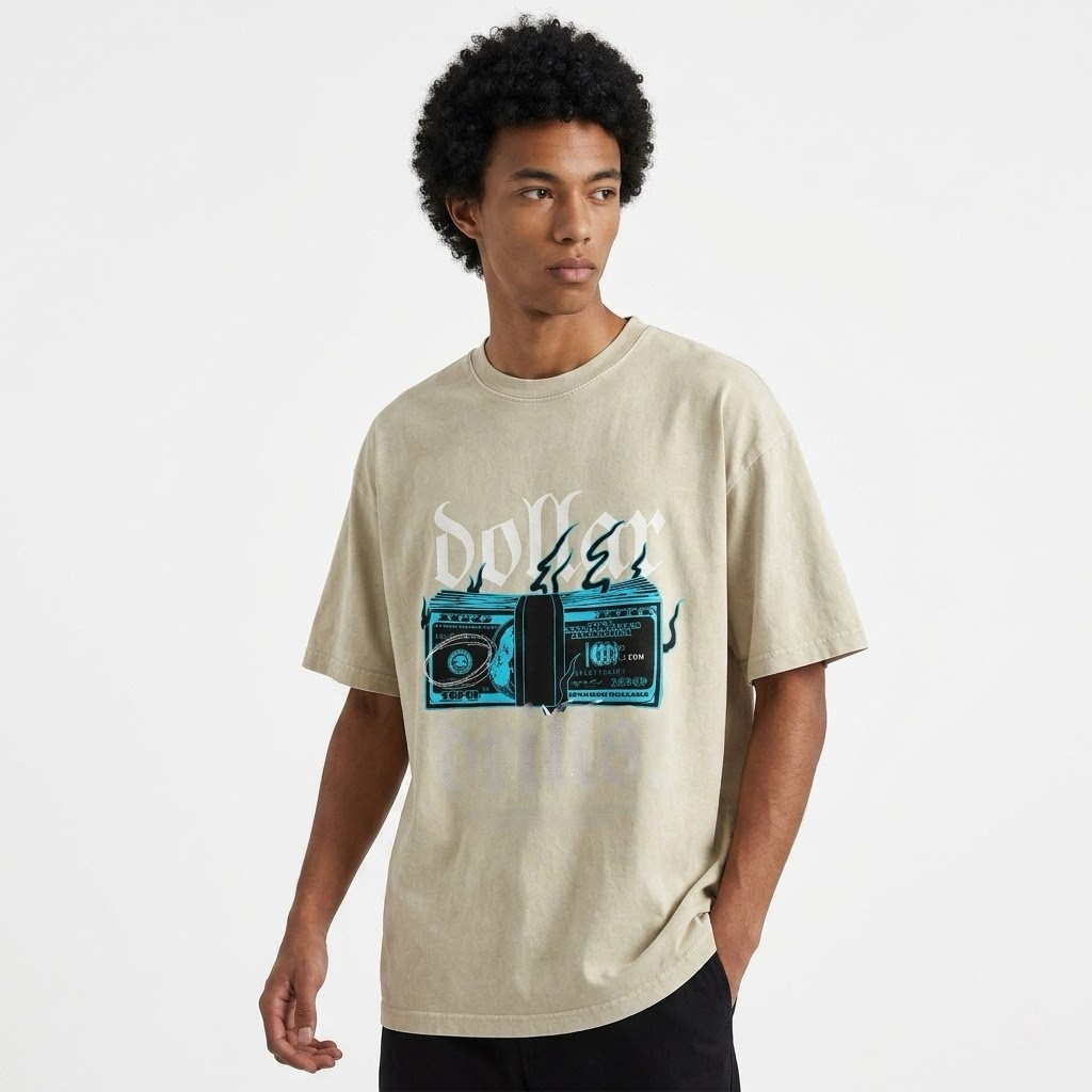 Dollar Drills oversized tee original product graphic reference