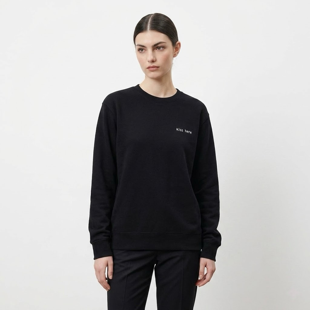 Cotton Crew Neck Sweatshirt