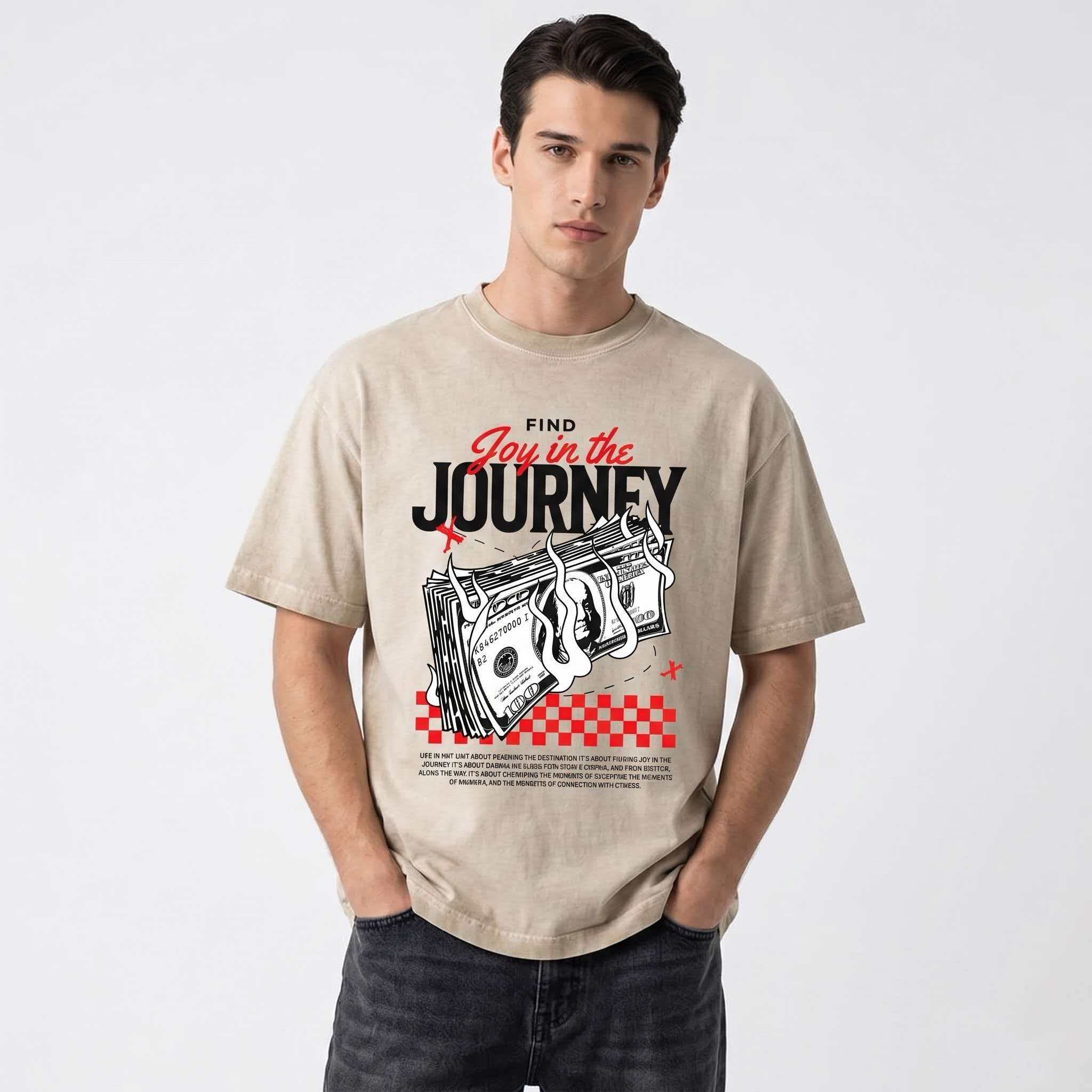240g Double Gradient Washed T-Shirt