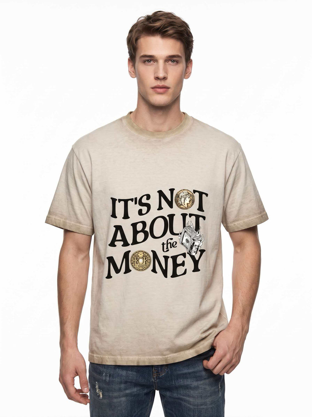 240g Double Gradient Washed T-Shirt