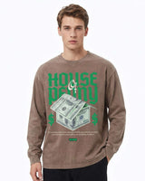 Vintage Crew Neck Long Sleeve Tee