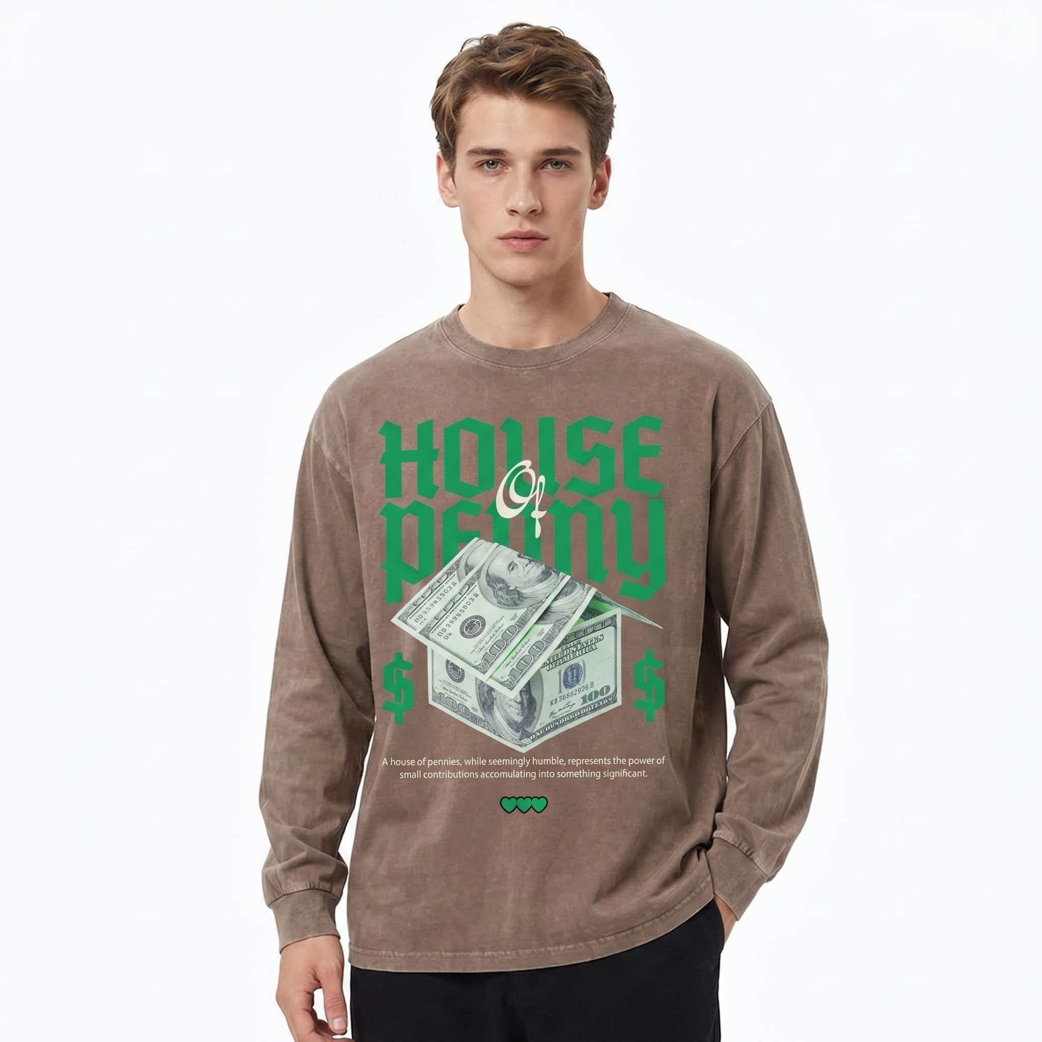 240g Vintage Crew Neck Long Sleeve