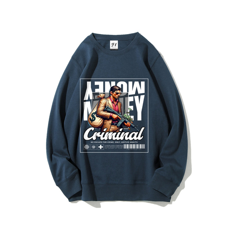 Cotton Crew Neck Sweatshirt