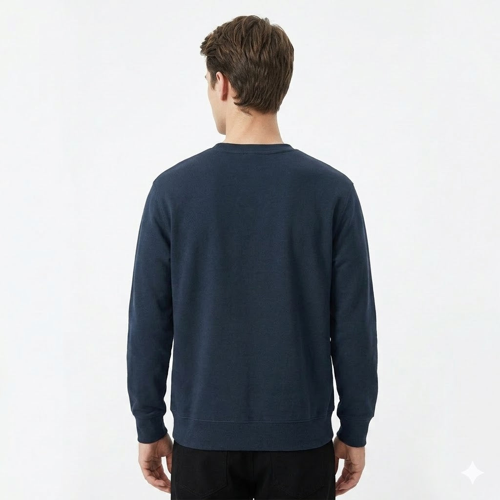 Cotton Crew Neck Sweatshirt