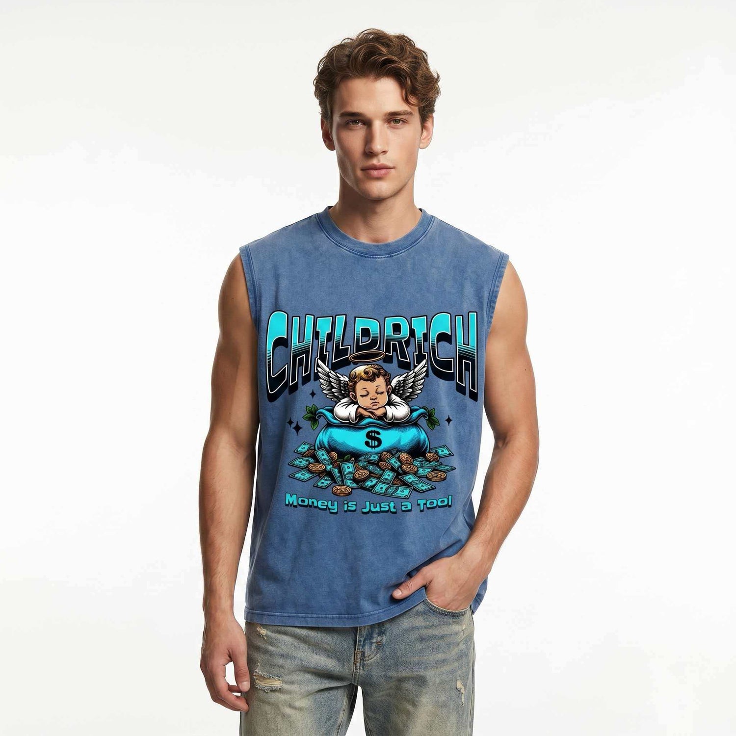 Child Rich Graphic Sleeveless Tee