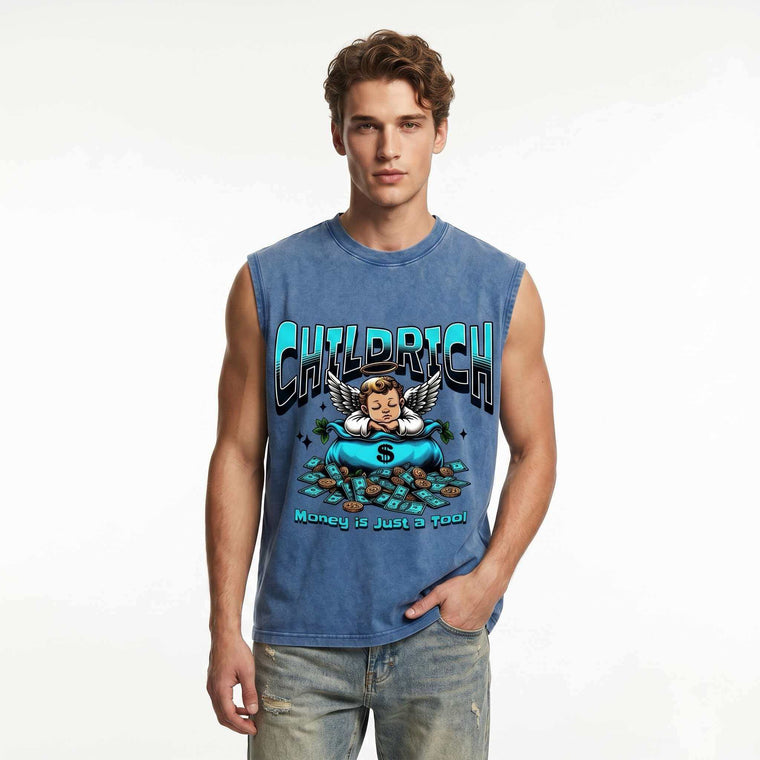 Child Rich Graphic Sleeveless Tee