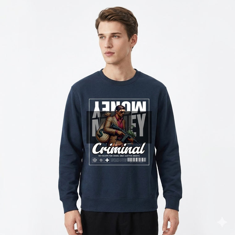 Cotton Crew Neck Sweatshirt