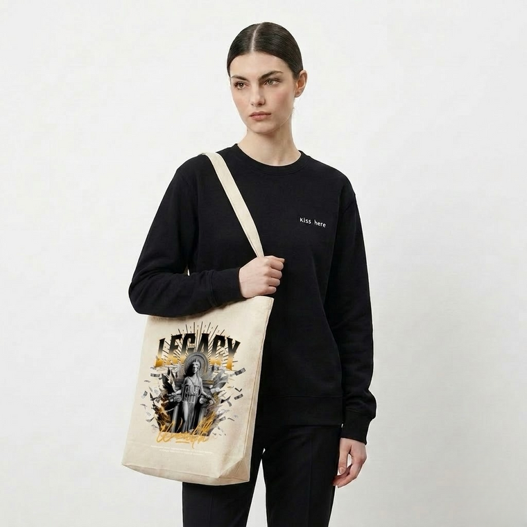 Legacy Statue Canvas Tote