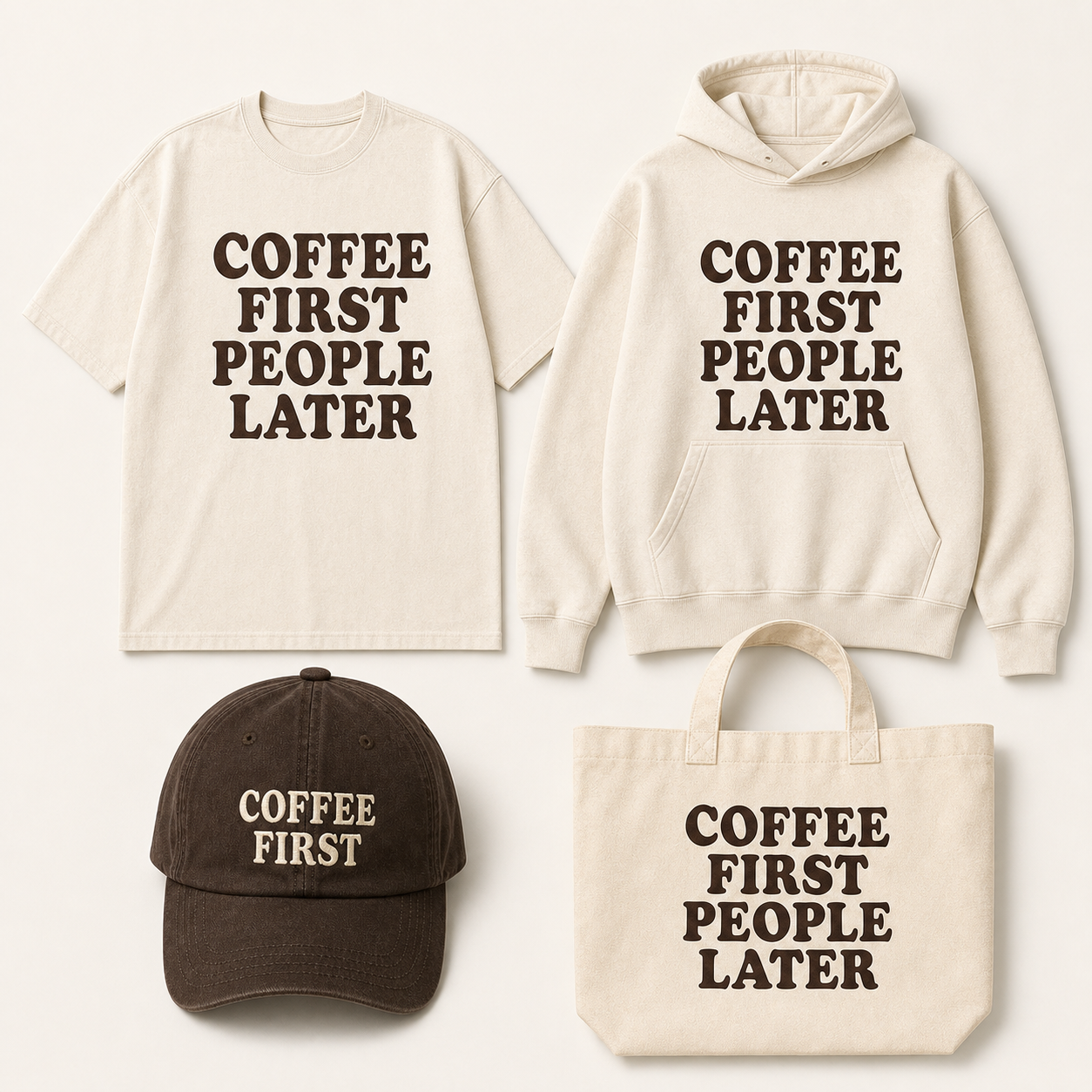 Coffee First People Later large product set image
