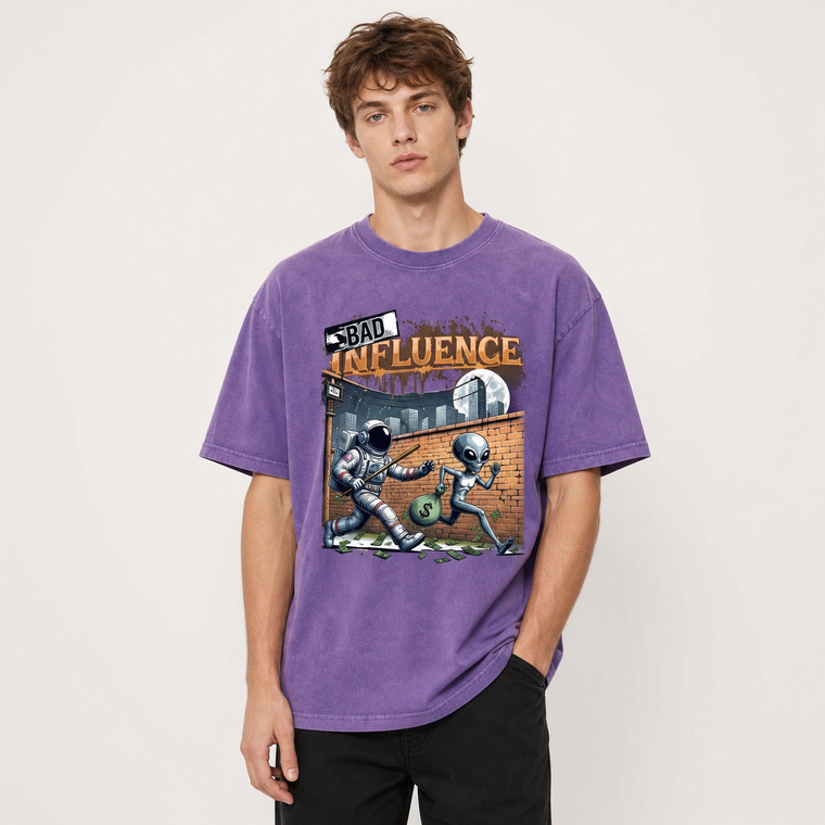Fun Graphic 270gsm Washed Tee