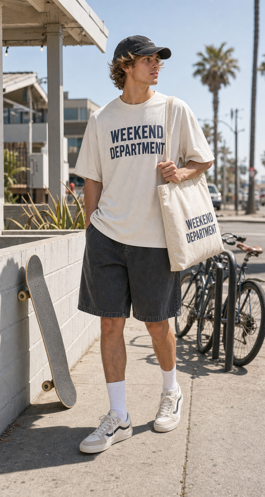 Weekend Department full body styled model look